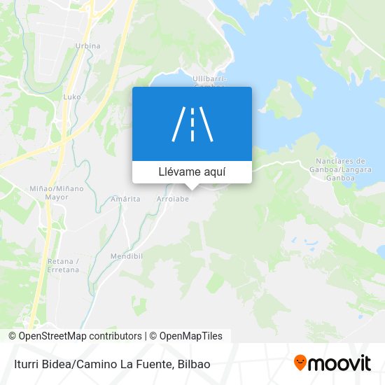 Mapa Iturri Bidea/Camino La Fuente