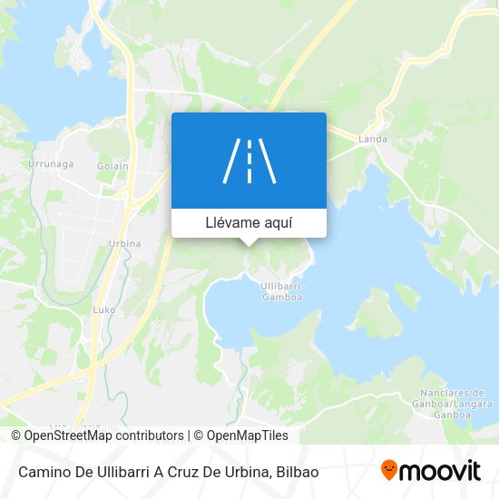 Mapa Camino De Ullibarri A Cruz De Urbina