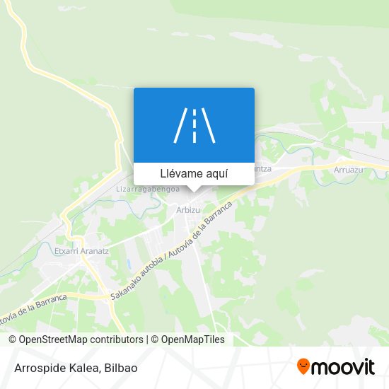 Mapa Arrospide Kalea