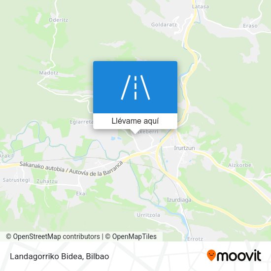 Mapa Landagorriko Bidea