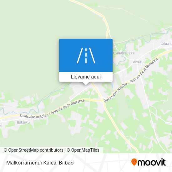 Mapa Malkorramendi Kalea