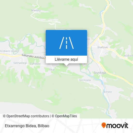 Mapa Etxarrengo Bidea