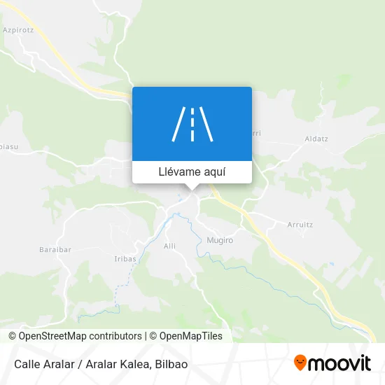 Mapa Calle Aralar / Aralar Kalea