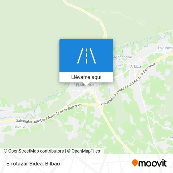 Mapa Errotazar Bidea