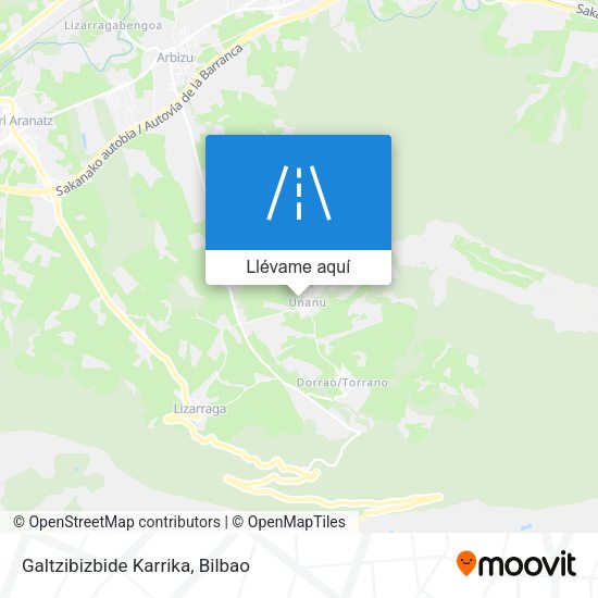 Mapa Galtzibizbide Karrika