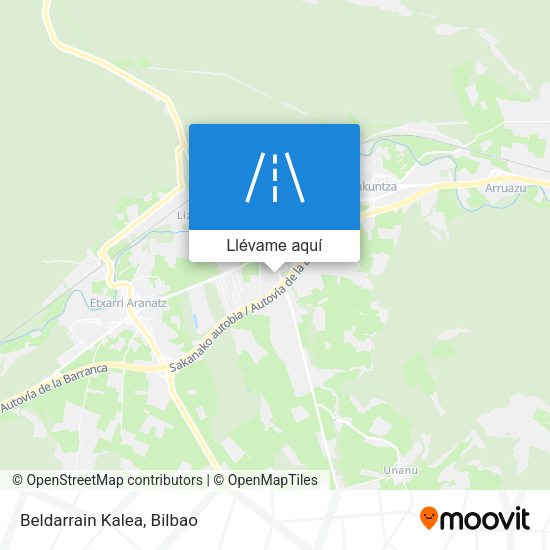 Mapa Beldarrain Kalea