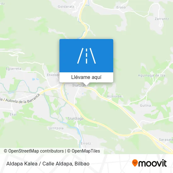 Mapa Aldapa Kalea / Calle Aldapa