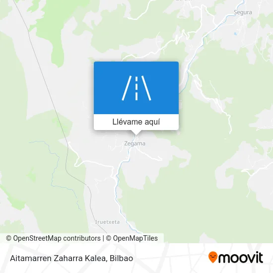 Mapa Aitamarren Zaharra Kalea