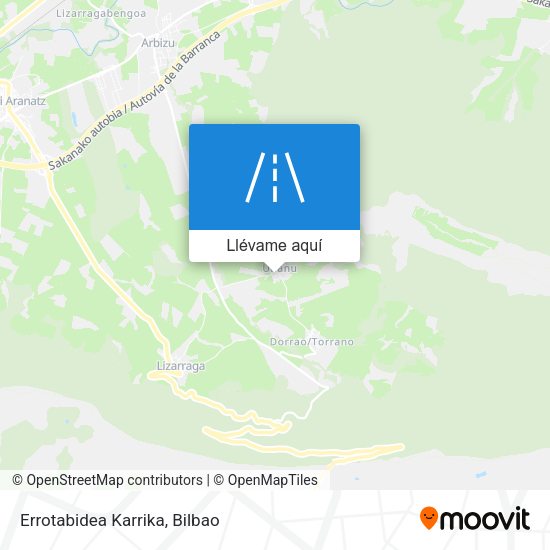 Mapa Errotabidea Karrika