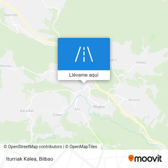 Mapa Iturriak Kalea