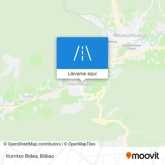 Mapa Iturritxo Bidea