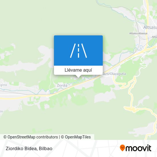 Mapa Ziordiko Bidea