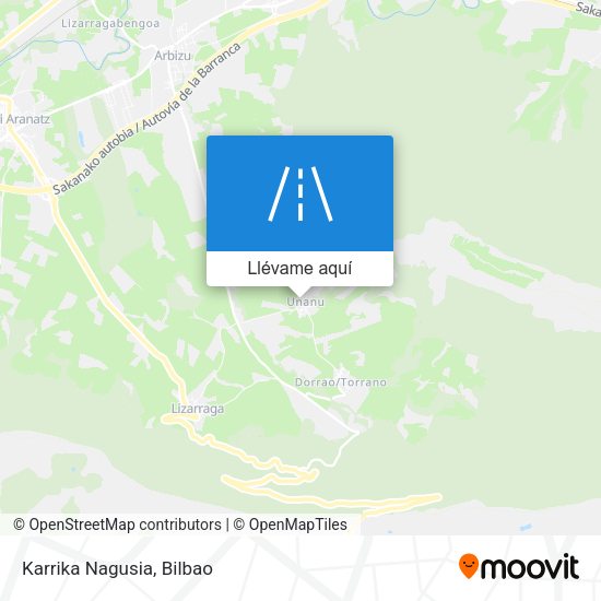 Mapa Karrika Nagusia