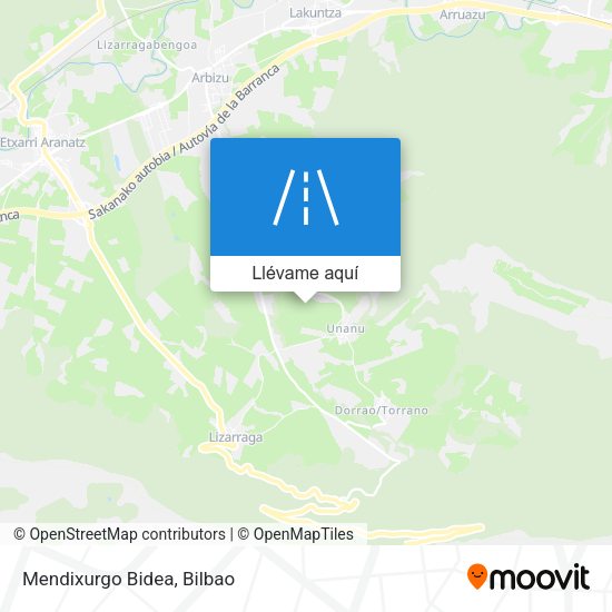 Mapa Mendixurgo Bidea