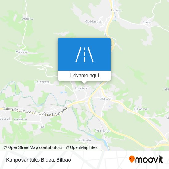 Mapa Kanposantuko Bidea