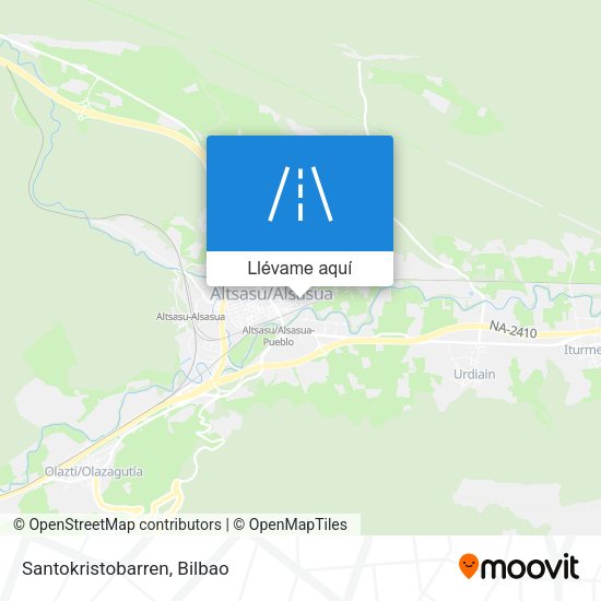Mapa Santokristobarren