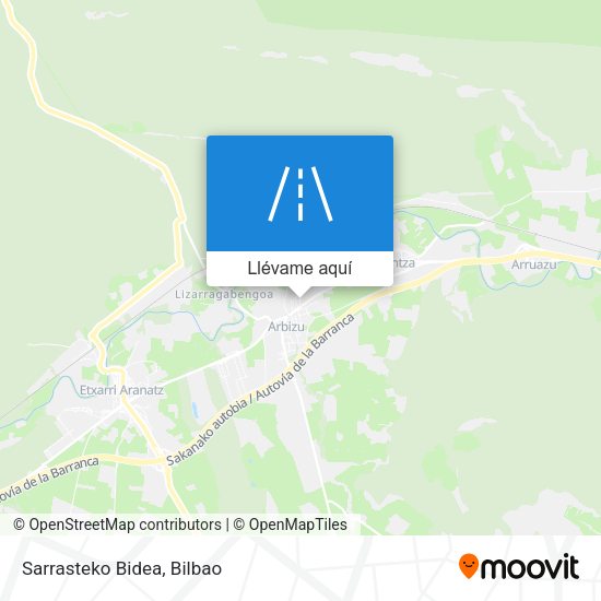 Mapa Sarrasteko Bidea
