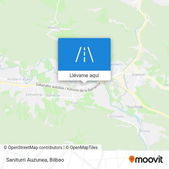Mapa Saniturri Auzunea