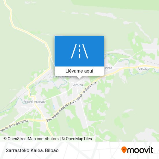Mapa Sarrasteko Kalea