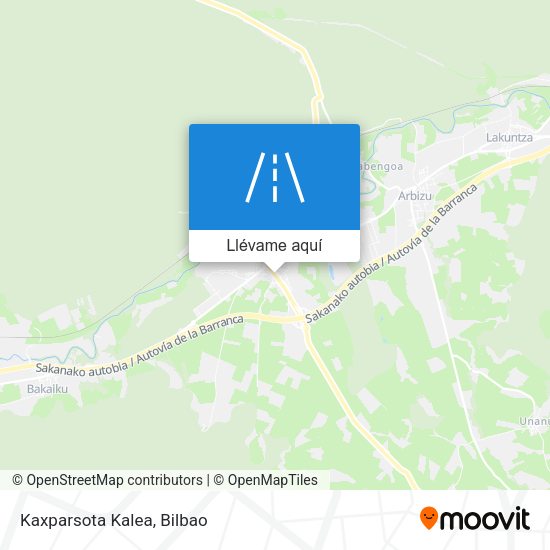Mapa Kaxparsota Kalea