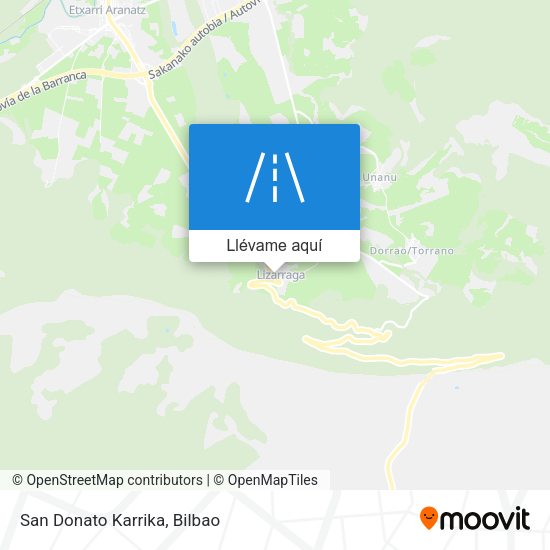 Mapa San Donato Karrika