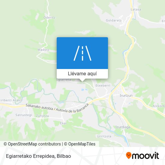 Mapa Egiarretako Errepidea