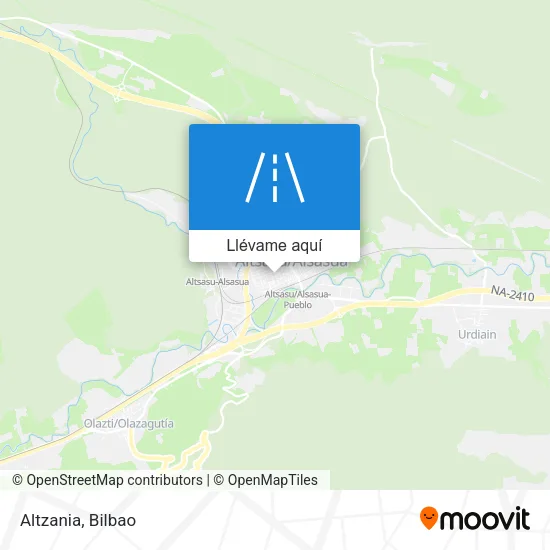 Mapa Altzania