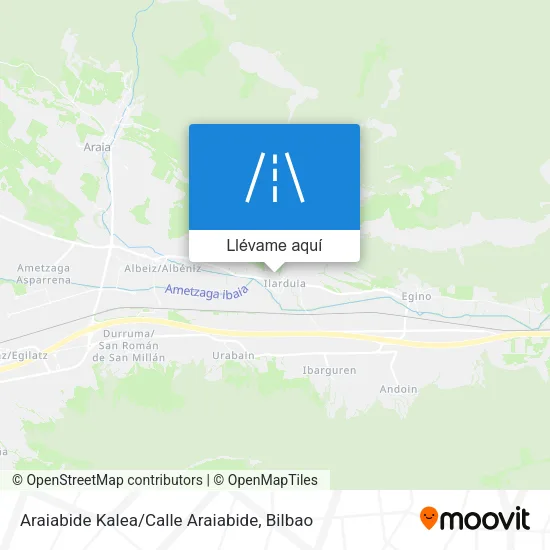 Mapa Araiabide Kalea / Calle Araiabide