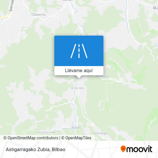 Mapa Astigarragako Zubia