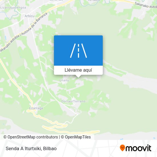 Mapa Senda A Iturtxiki
