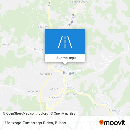 Mapa Maltzaga-Zumarraga Bidea