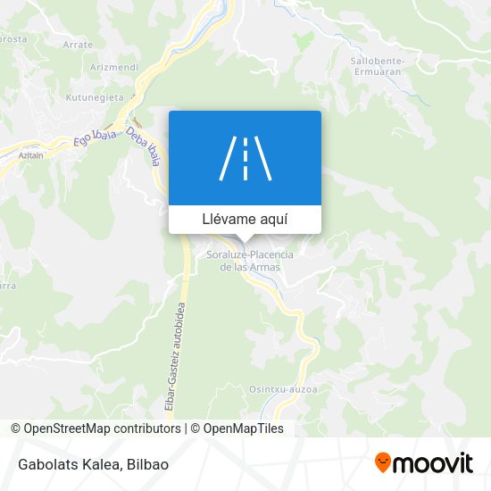 Mapa Gabolats Kalea