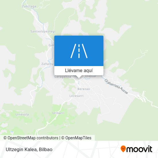 Mapa Ultzegin Kalea
