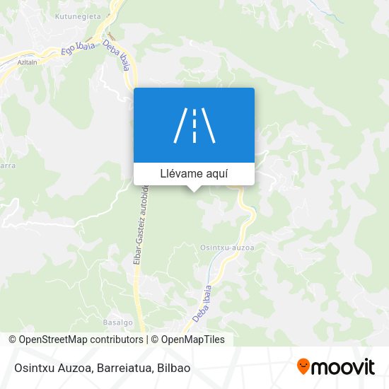 Mapa Osintxu Auzoa, Barreiatua