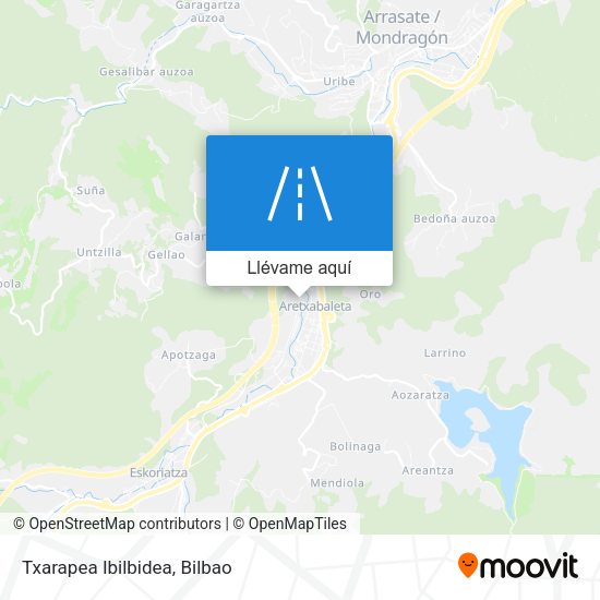 Mapa Txarapea Ibilbidea