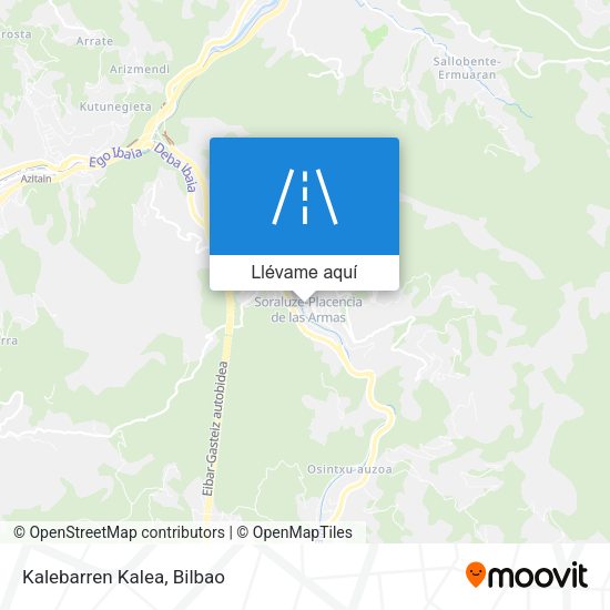 Mapa Kalebarren Kalea