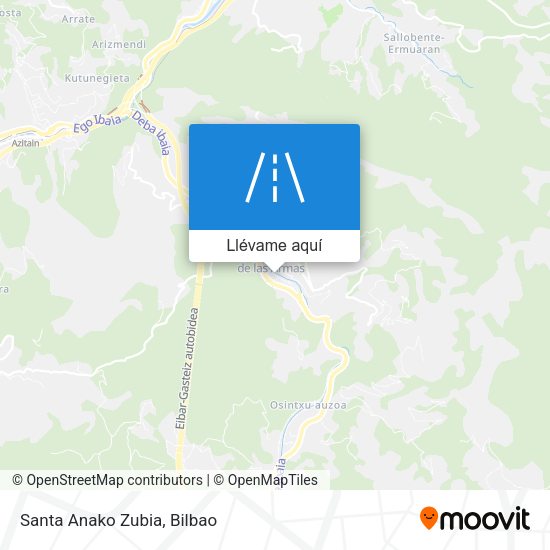 Mapa Santa Anako Zubia