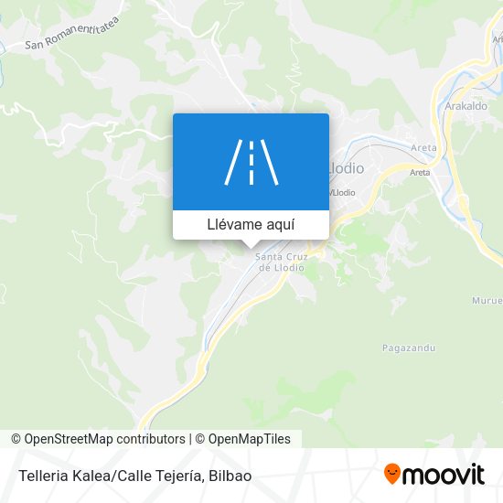 Mapa Telleria Kalea/Calle Tejería