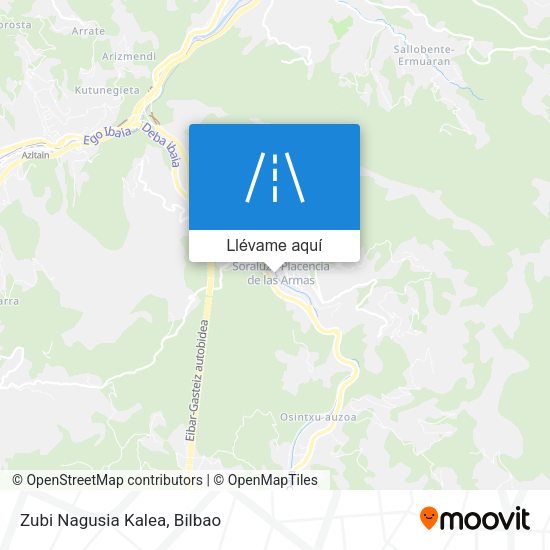 Mapa Zubi Nagusia Kalea