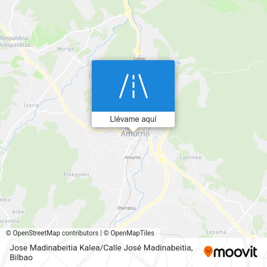 Mapa Jose Madinabeitia Kalea / Calle José Madinabeitia