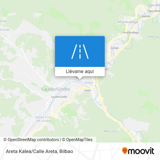 Mapa Areta Kalea/Calle Areta