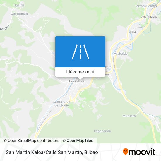 Mapa San Martin Kalea / Calle San Martín