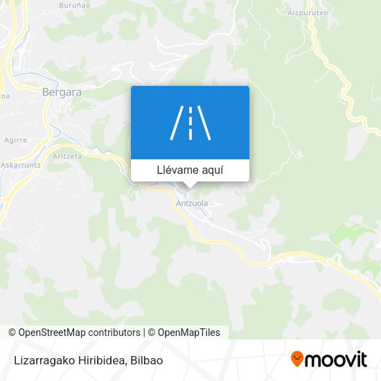 Mapa Lizarragako Hiribidea