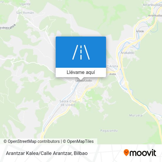 Mapa Arantzar Kalea/Calle Arantzar
