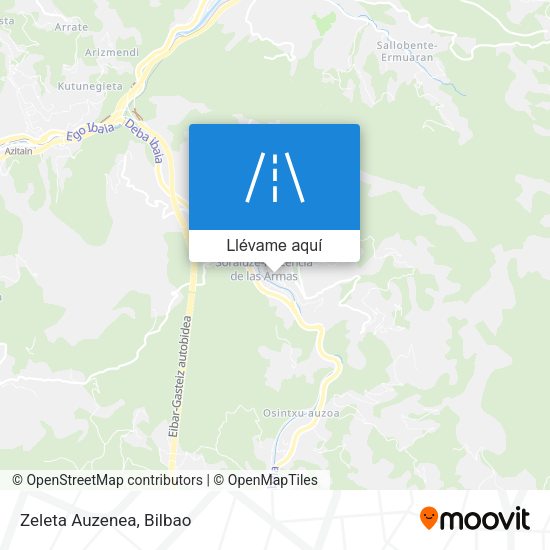 Mapa Zeleta Auzenea