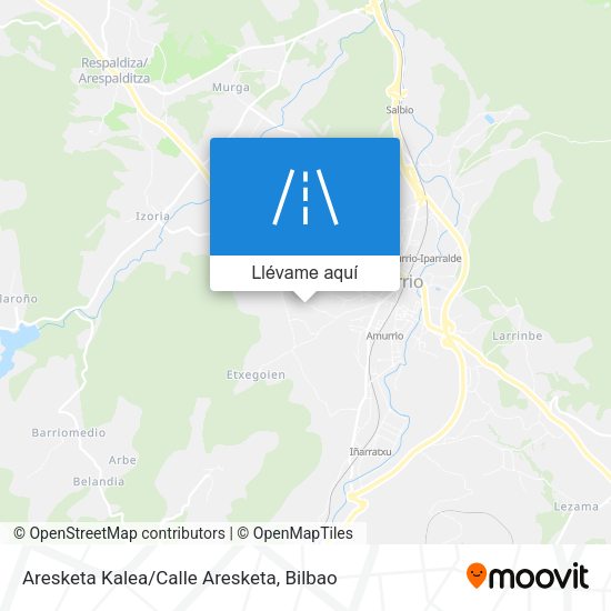 Mapa Aresketa Kalea/Calle Aresketa