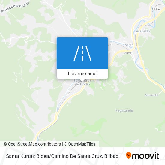 Mapa Santa Kurutz Bidea / Camino De Santa Cruz
