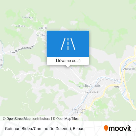 Mapa Goienuri Bidea / Camino De Goienuri