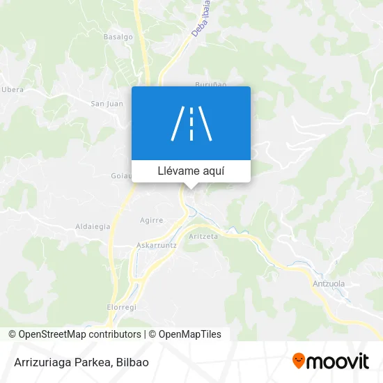 Mapa Arrizuriaga Parkea