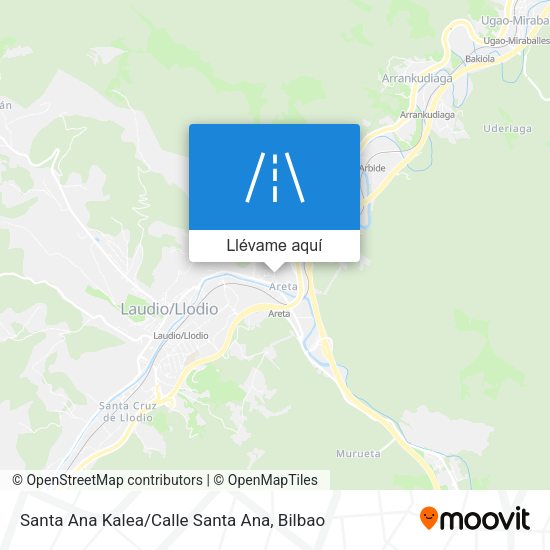 Mapa Santa Ana Kalea / Calle Santa Ana